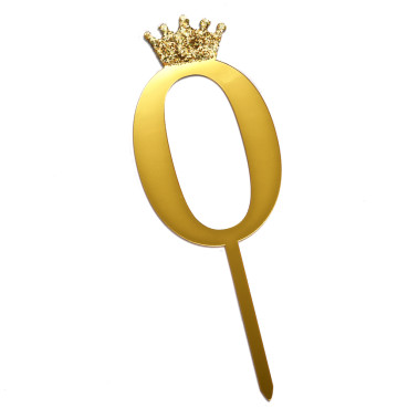 Number 0 Gold crown 1 pc