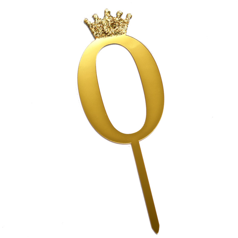 Number 0 Gold crown 1 pc