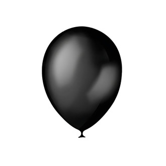 Latex ball 30 cm black 1 pc