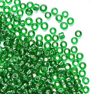 Beads calibrated 12 (1.8 mm) green transparent pack of 10 g