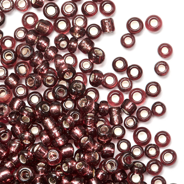 Beads calibrated 12 (1.8 mm) burgundy pack of 10 g