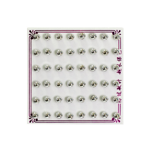Stud earrings (pair) Round cupronickel, pack of 2 pcs.