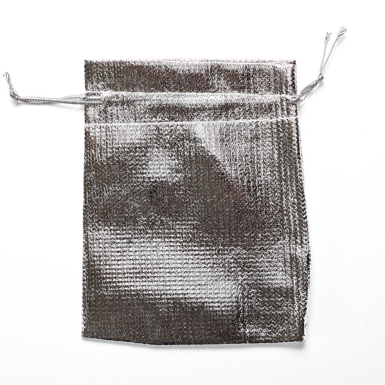 Bag 12×9 cm silver 1 pc.
