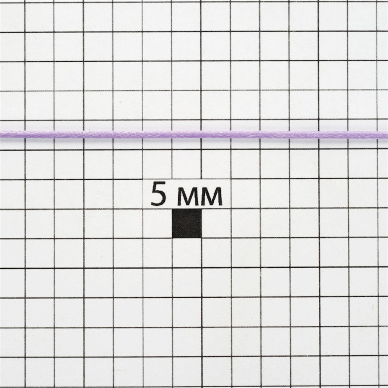 Sznurek poliestrowy 1 mm jasnofioletowy 1 metr