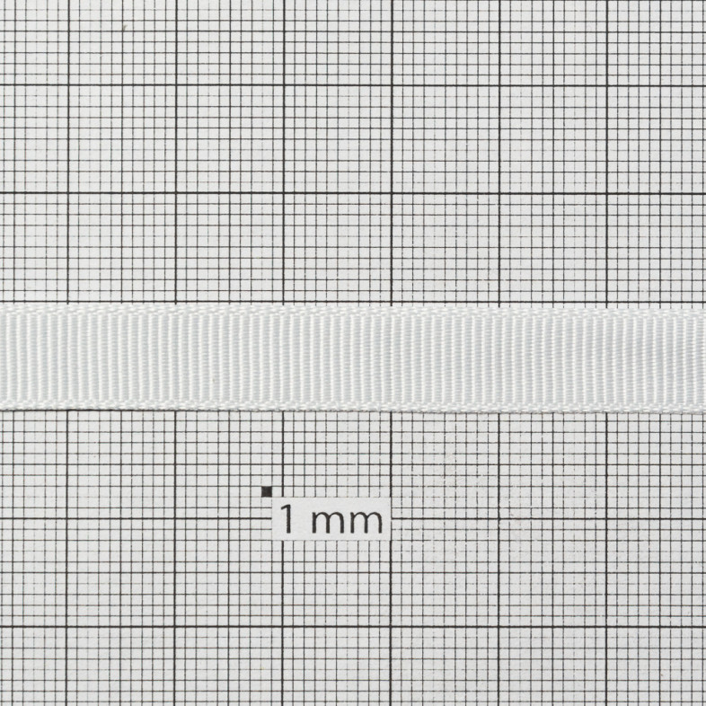 Taśma rypsowa 10 mm biały 1 metr