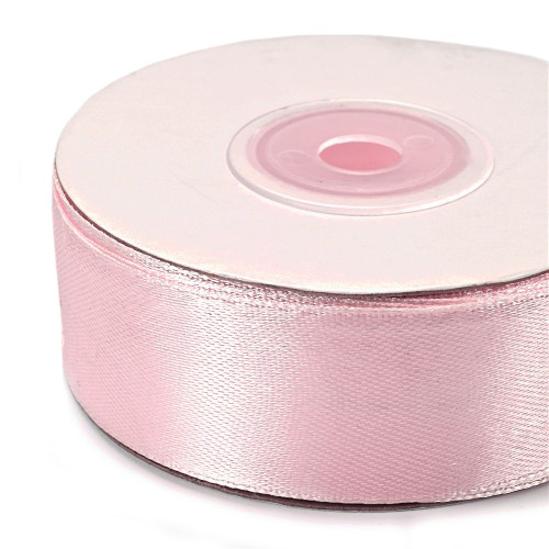 Satin ribbon 25 mm pink 1 meter