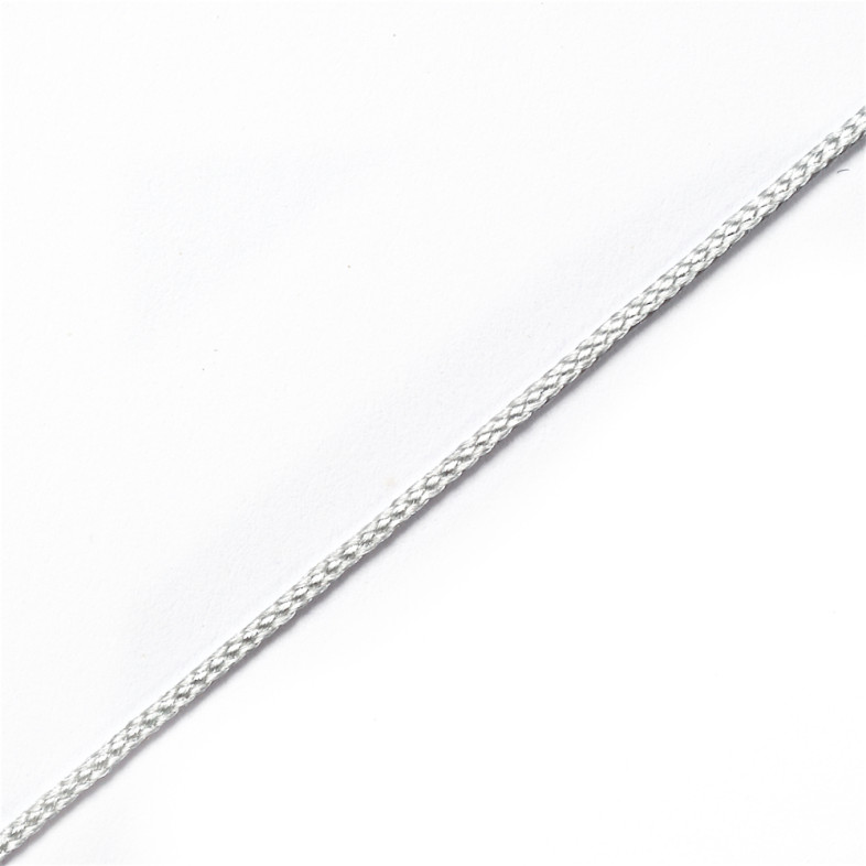 Sznurek poliestrowy 1 mm szary 1 metr