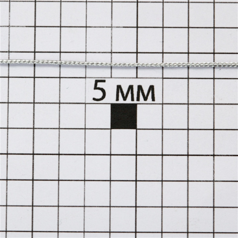 Sznurek poliestrowy 1 mm szary 1 metr