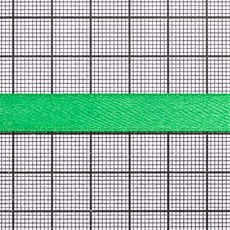Satin ribbon 10 mm green 1 meter