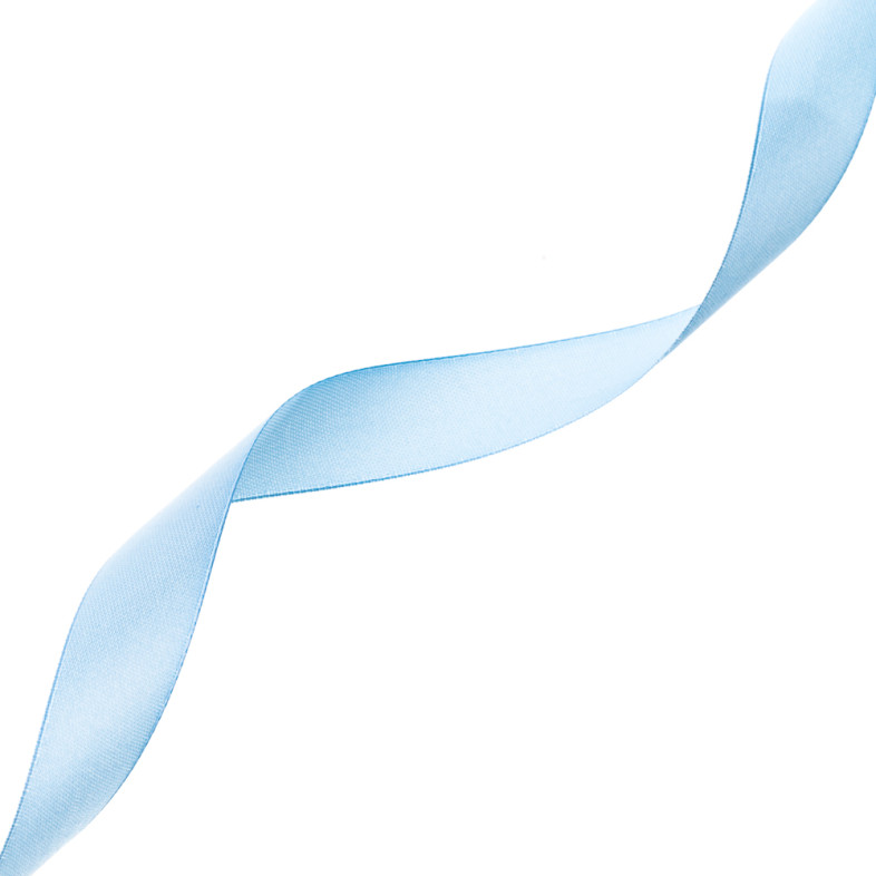 Satin ribbon 20 mm blue 1 meter
