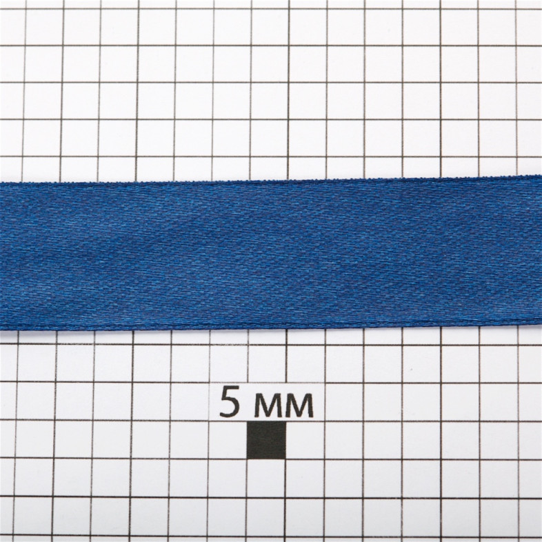 Satin ribbon 20 mm blue 1 meter