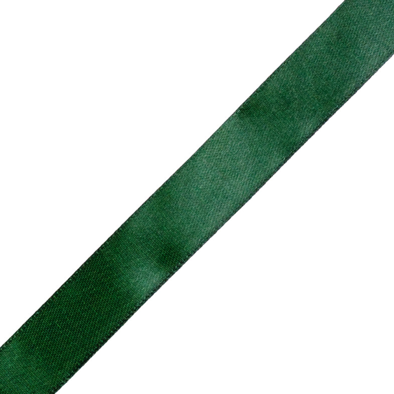 Satin ribbon 20 mm green 1 meter