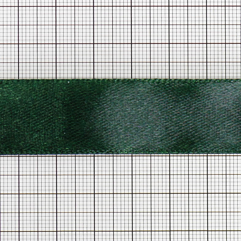 Satin ribbon 20 mm green 1 meter