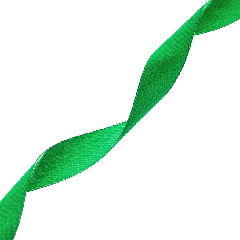 Satin ribbon 25 mm green 1 meter