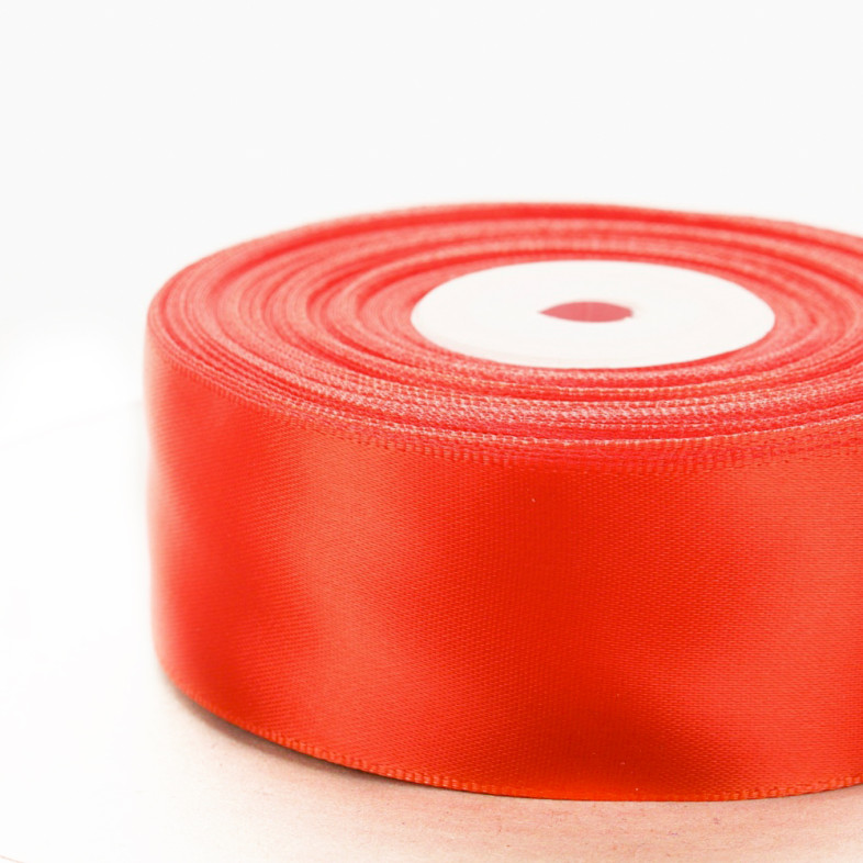 Satin ribbon 30 mm red 1 meter