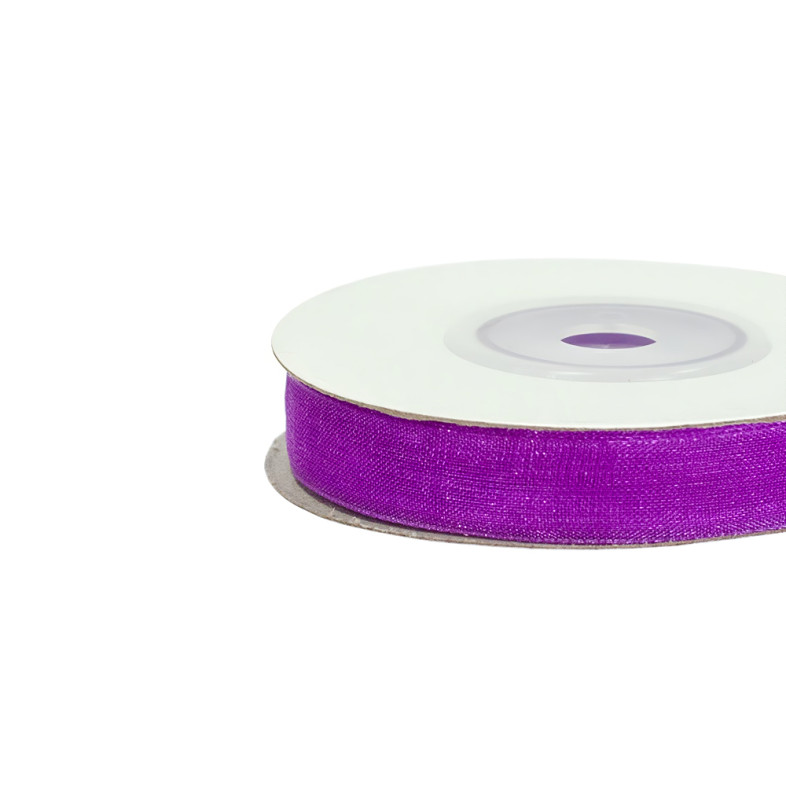 Organza ribbon 10 mm purple 1 meter