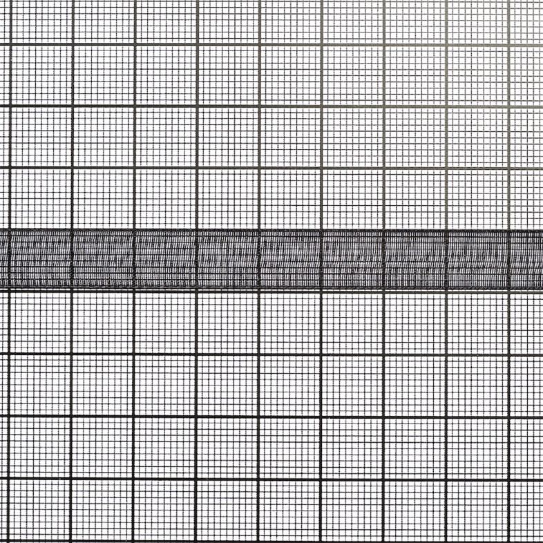 Organza ribbon 10 mm black 1 meter