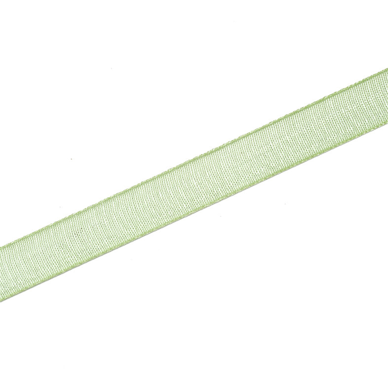 Taśma z organzy 10 mm zielony 1 metr