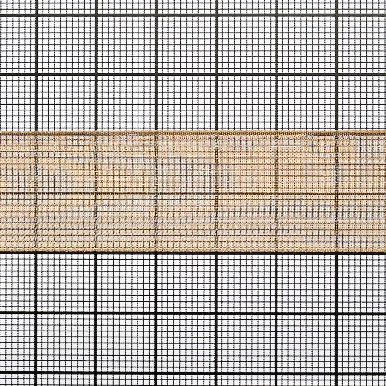 Organza ribbon 20 mm beige 1 meter