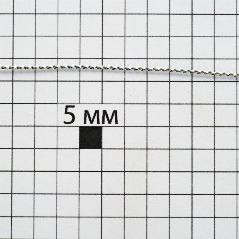 Lurex thread 1 mm silver 1 meter