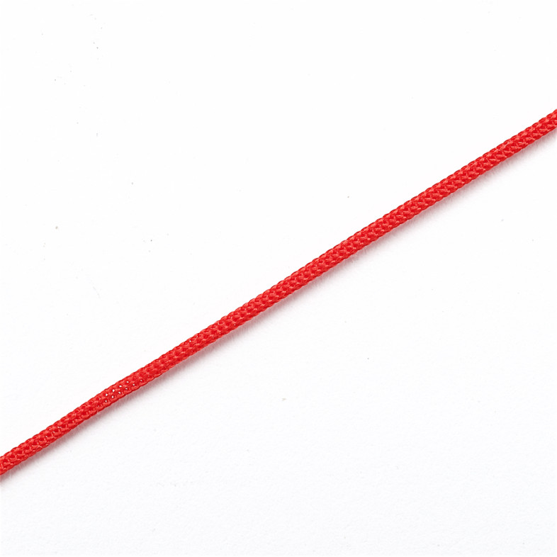 Sznurek poliestrowy 1 mm czerwony 1 metr