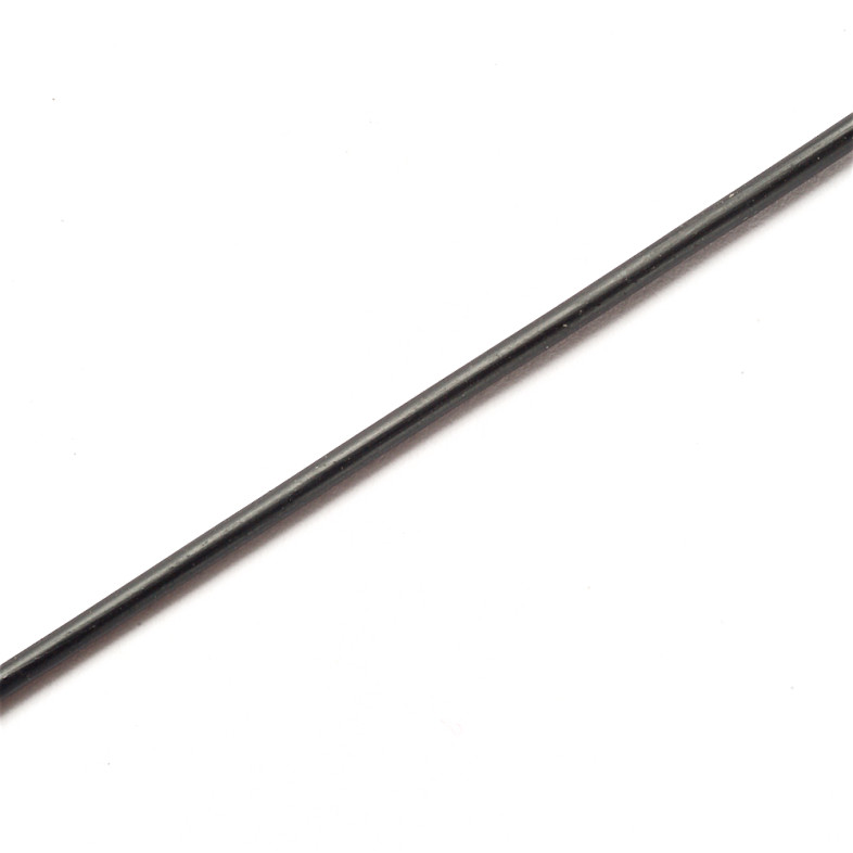 Sznurek gumowy 2 mm czarny 1 metr