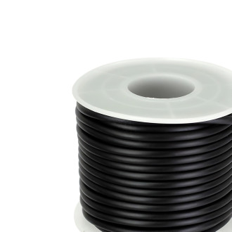 Sznurek gumowy 2,5 mm czarny 1 metr