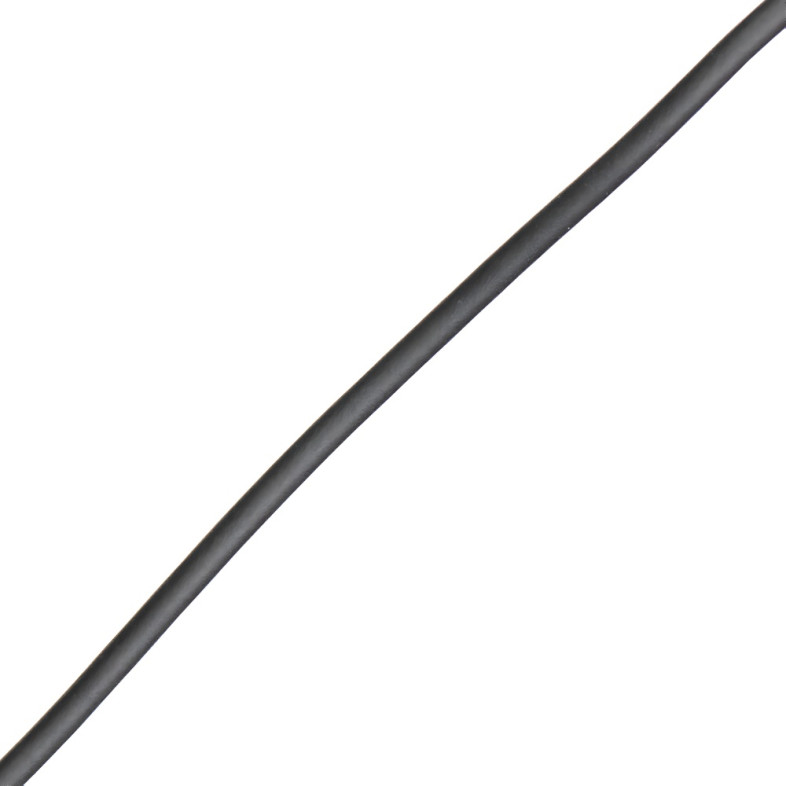 Sznurek gumowy 2,5 mm czarny 1 metr