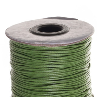 Sznurek pleciony 1 mm zielony 1 metr