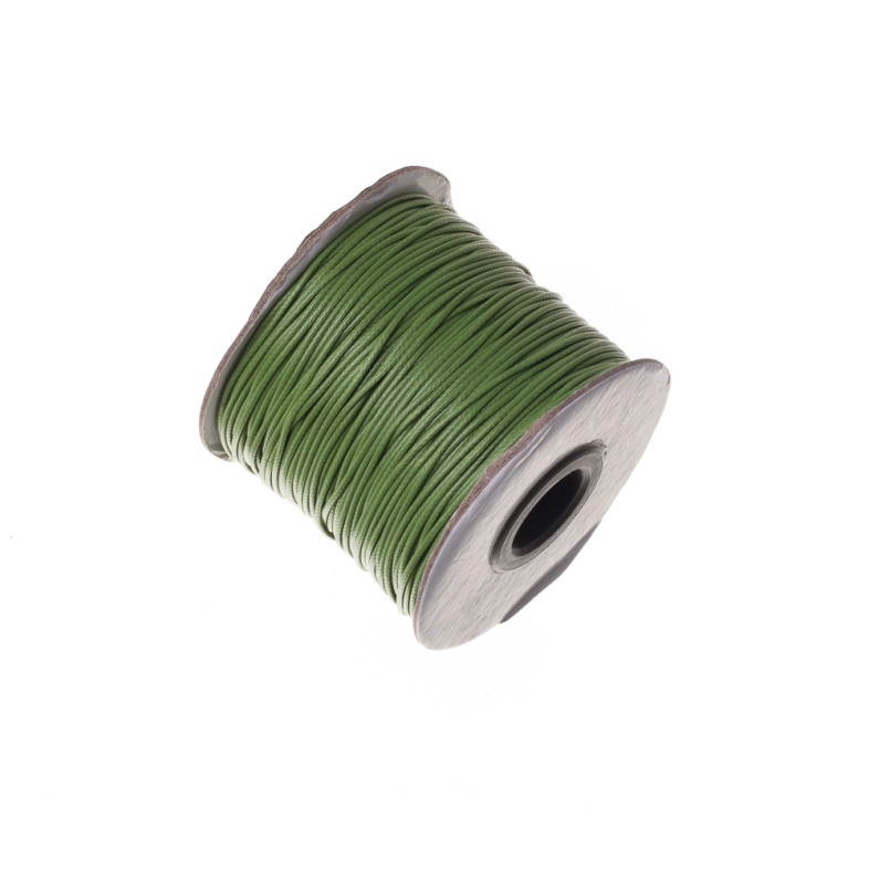 Sznurek pleciony 1 mm zielony 1 metr