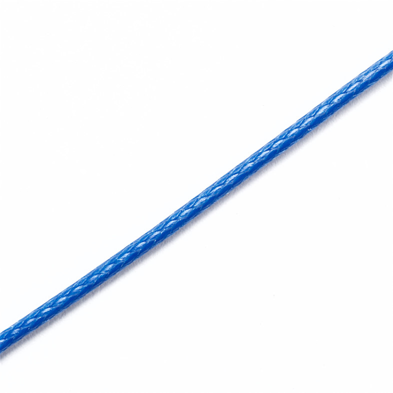 Sznurek pleciony 1 mm niebieski 1 metr