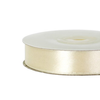Satin ribbon 14 mm white 1 meter