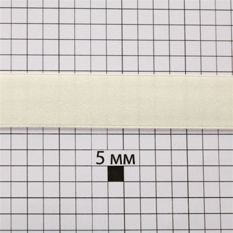Satin ribbon 14 mm white 1 meter