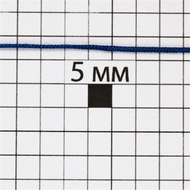 Sznurek poliestrowy 1 mm niebieski 1 metr
