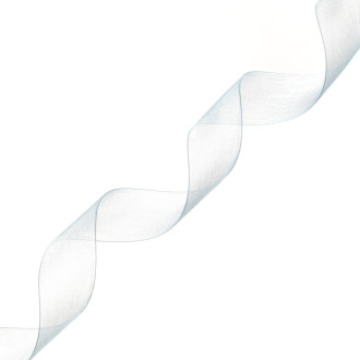 Organza ribbon 25 mm blue 1 meter