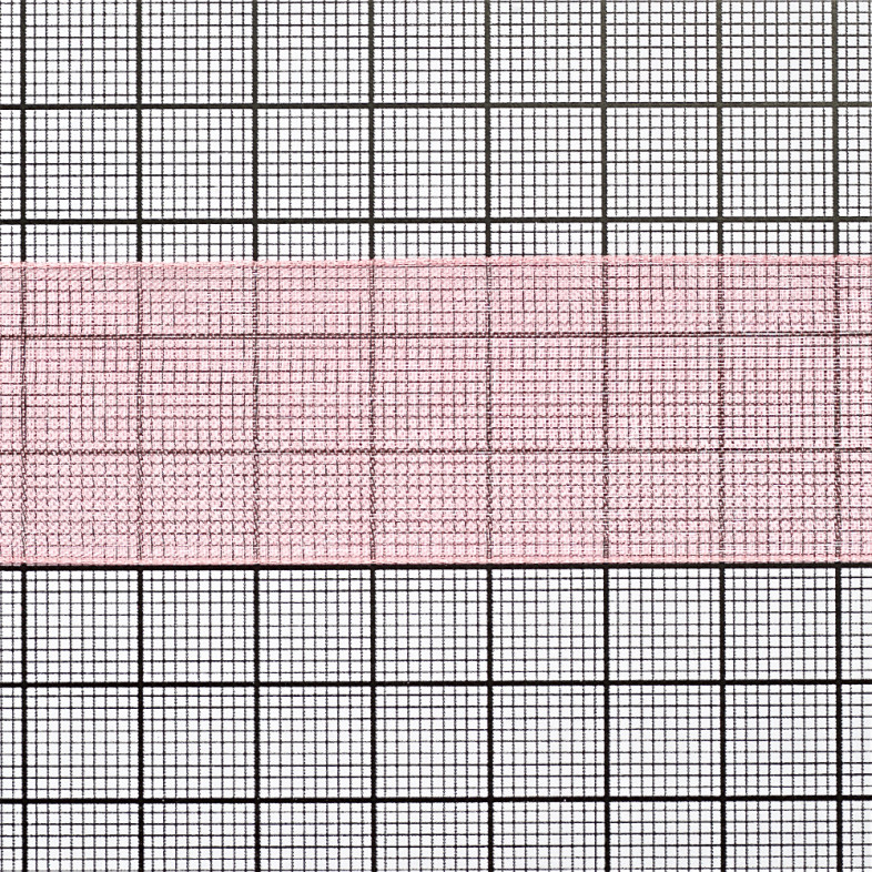 Organza ribbon 25 mm pink 1 meter