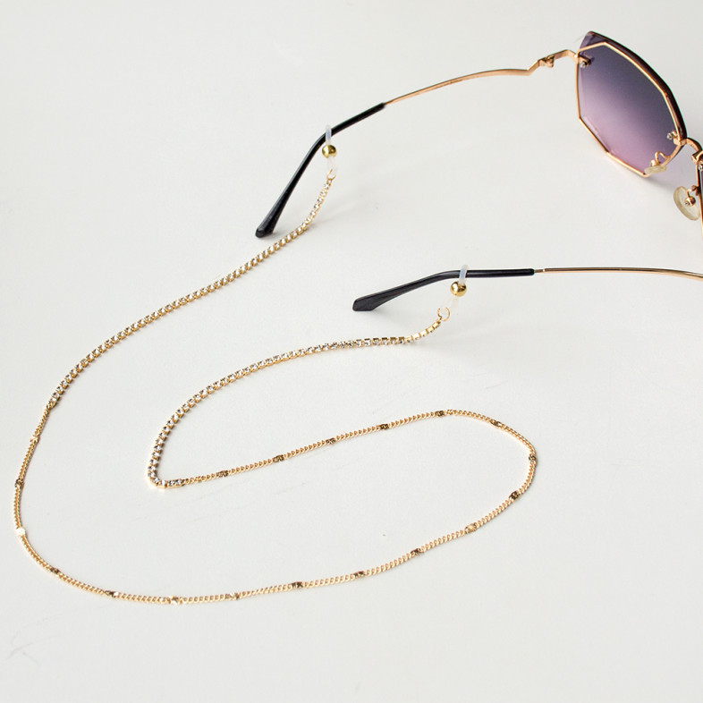 Glasses chain 75 cm gold 1 pc