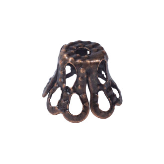 Openwork cylindrical tip 5x5 mm copper 1 pc.