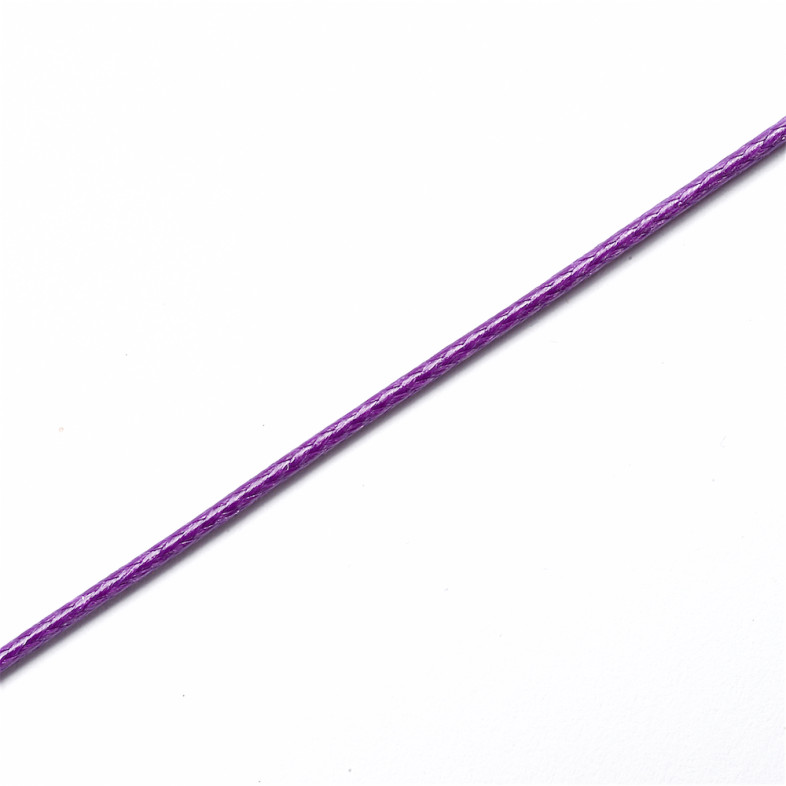 Sznurek poliestrowy 1 mm fioletowy 1 metr