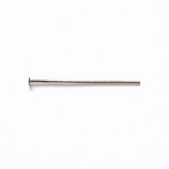 Jubilerskie sztyfty 30 mm w kolorze stalowym ciemny op.10 gr