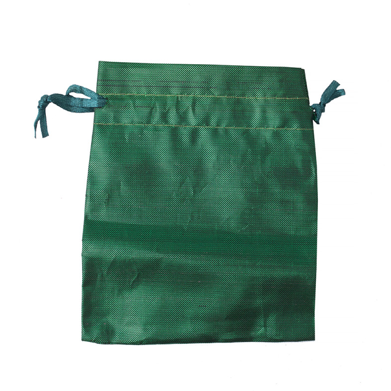 Polyester bag 12×10 cm dark green 1 pc