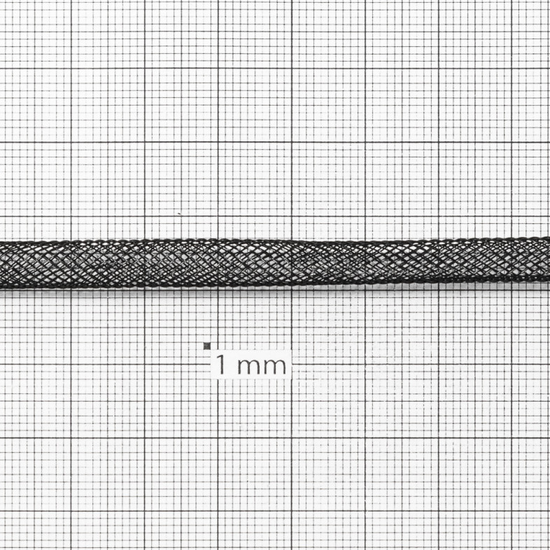 Sznurek nylonowy 8 mm czarny 1 metr
