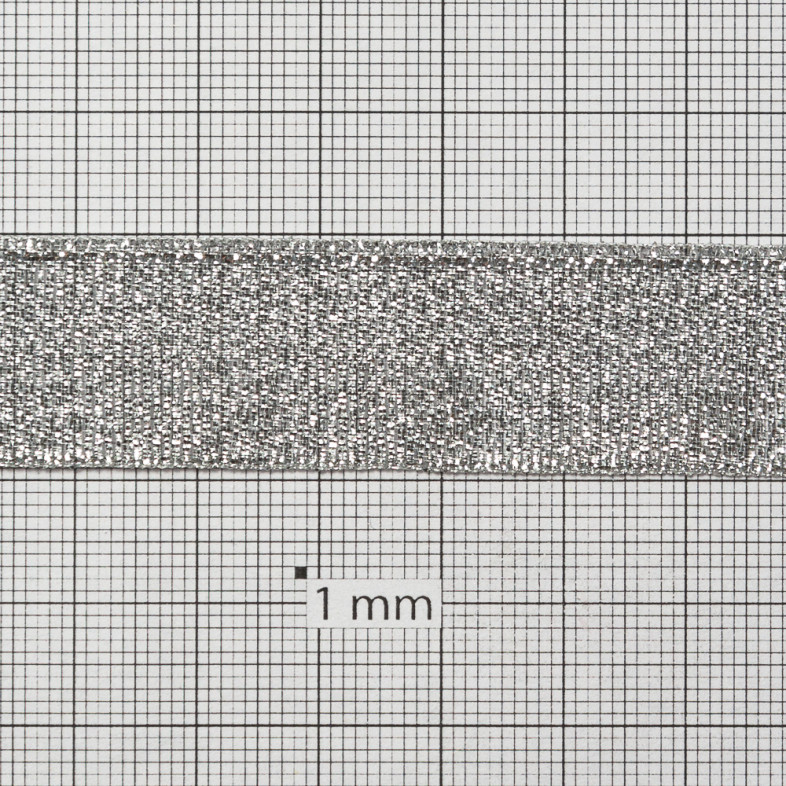 Lurex ribbon 20 mm silver 1 meter