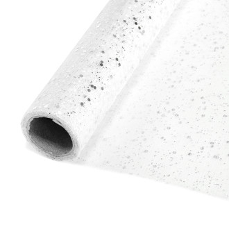 Packaging net with glitter silver 1 meter