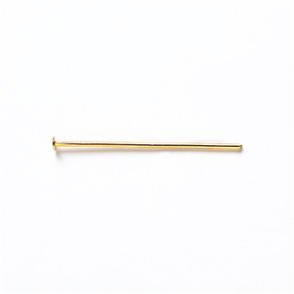 Jubilerskie sztyfty 30 mm w kolorze złotym op.10 gr
