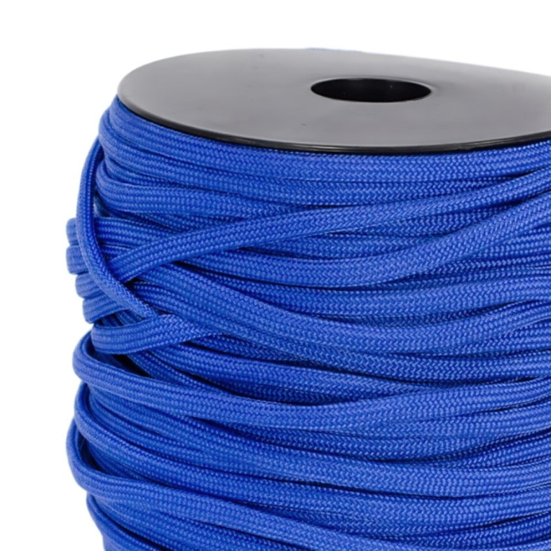 Sznurek paracord 4 mm niebieski 1 metr