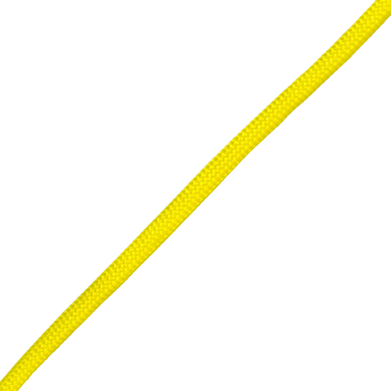 Sznurek paracord 4 mm żółty 1 metr