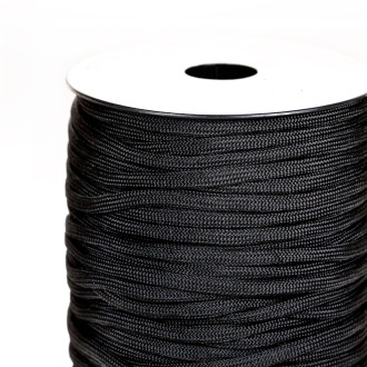 Sznurek paracord 4 mm czarny 1 metr