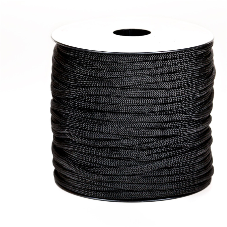 Sznurek paracord 4 mm czarny 1 metr