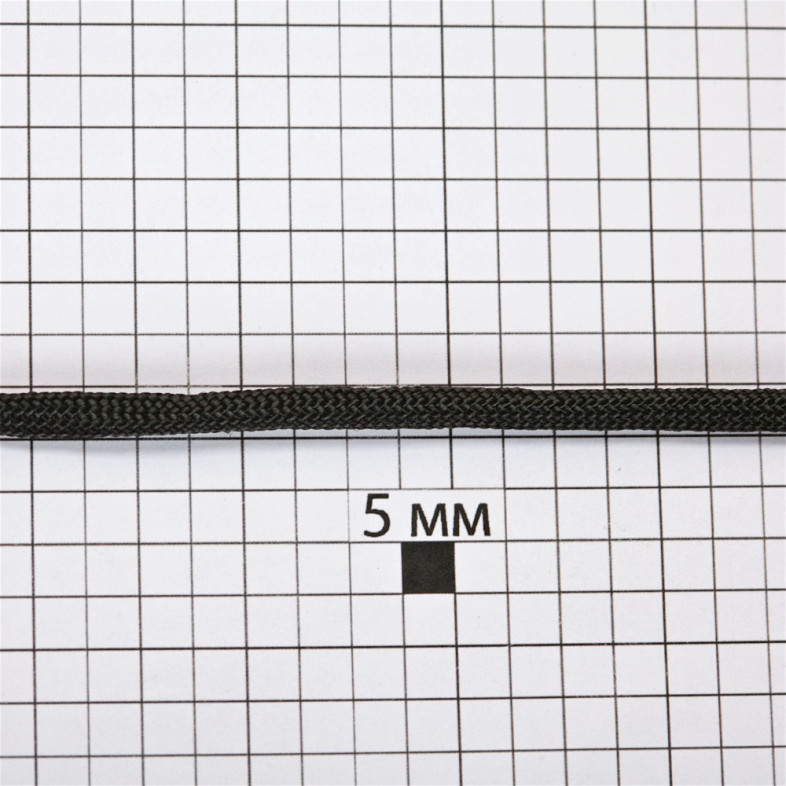 Sznurek paracord 4 mm czarny 1 metr